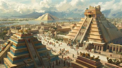 Sự Trỗi Dậy Của Tenochtitlan: Từ Một Làng Bé Nhỏ Đến Thủ Đô hùng vĩ của Đế Quốc Aztec